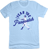 Fear the Pasquatch MLPBA Tee grey T-shirt In the Clutch light blue
